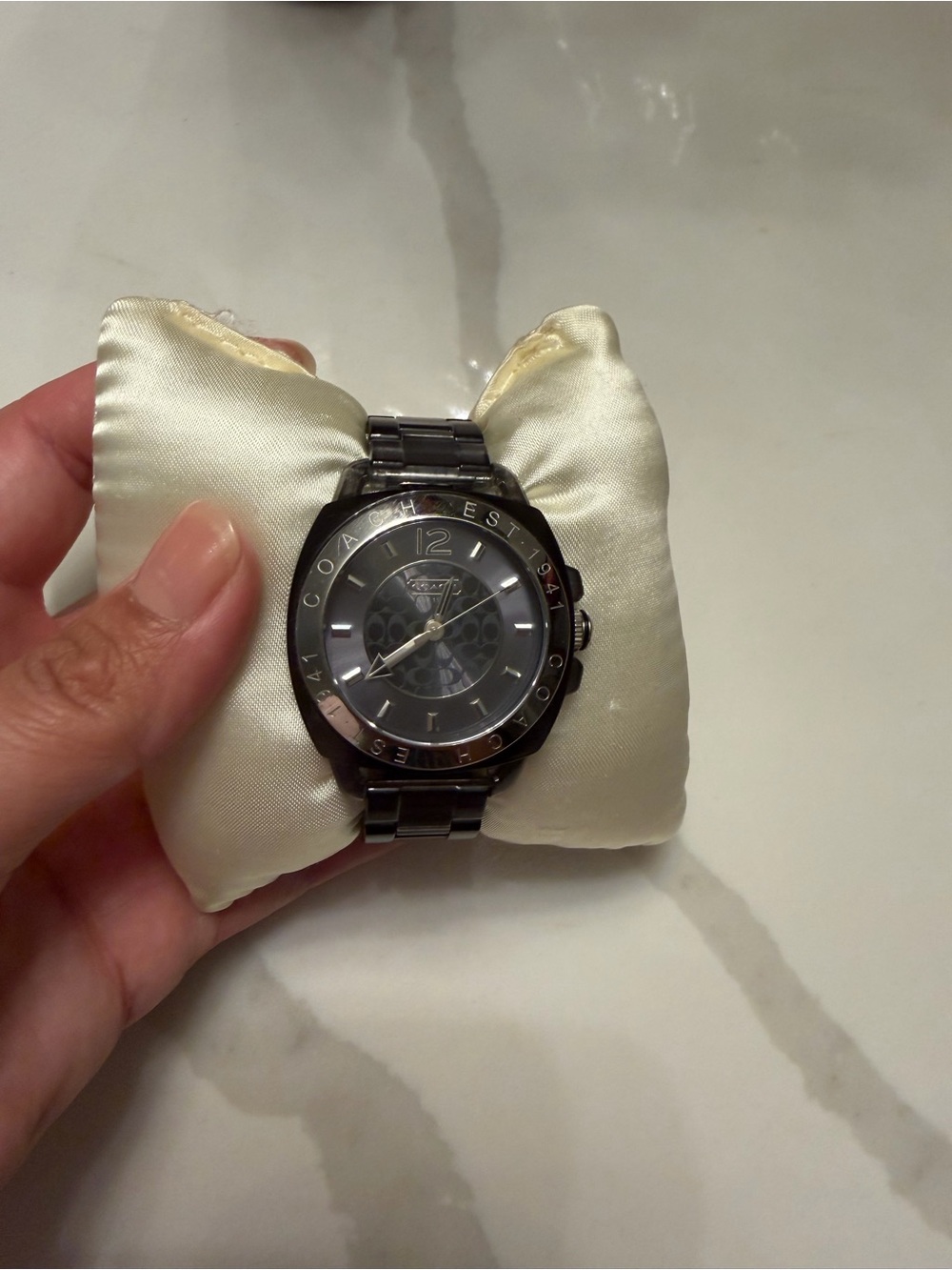 COACH Boyfriend Watch in Smoke Grey